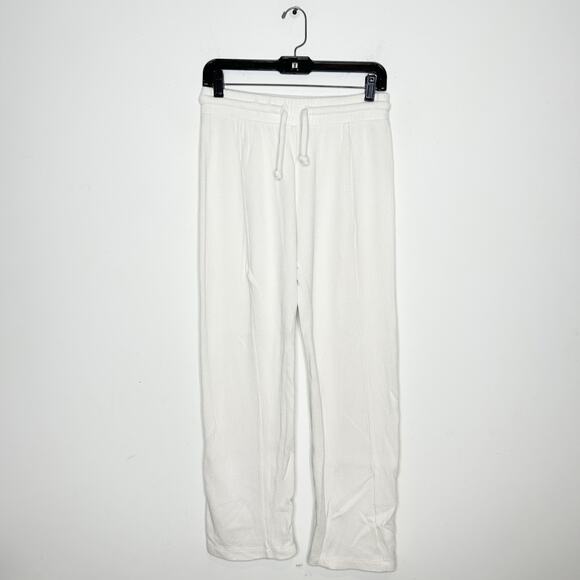 WILDFOX Ribbed Knit Sweatpants Womens Size Medium Beach Vacation Bridal Wedding - Picture 2 of 5